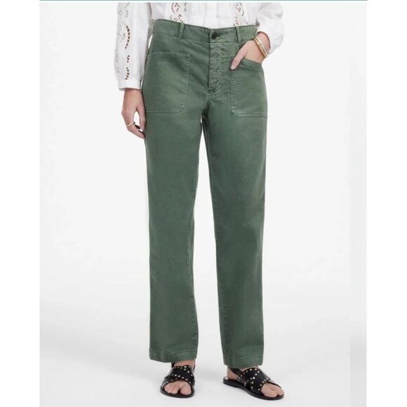 Madewell Pants - Madewell Olive Green The Taper-leg Utility Pant | SZ 8